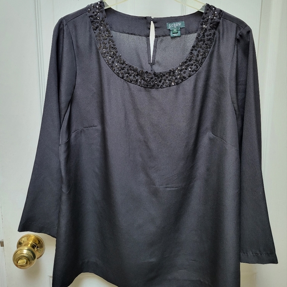 J Crew black blouse - Picture 1 of 3
